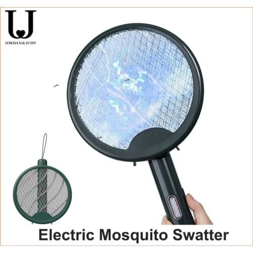 Jordan&Judy Rotary Electric Mosquito Swatter Purple Mosquito Trap Light Rechargeable Lithium Battery Household Mosquito Lamp