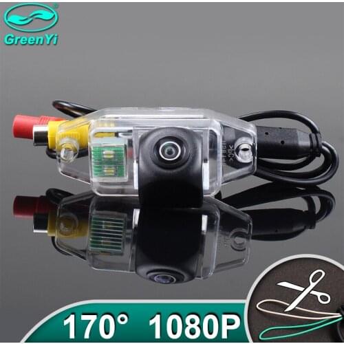 GreenYi HD AHD 1080P 170 Degree Fisheye Lens Vehicle Rear View Camera For Toyota Prado 2011 Car