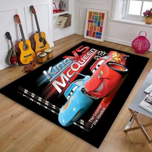 Bedroom Kitchen Carpet Indoor Bathroom Mat Birthday Present Disney 3D 95 Car lightning McQueen Door Mat Kids Boys Girls Game Mat