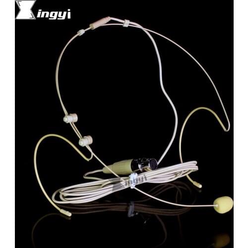 Mini XLR 3 Pin TA3F Head-mounted Earset Earhook Condenser Microphone For SAMSON Karaoke Wireless System Beltpack Transmitter UM1