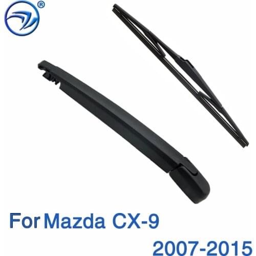Wiper 14" Rear Wiper Blade & Arm Set Kit For Mazda CX-9 2007-2015 Windshield Windscreen Rear Window