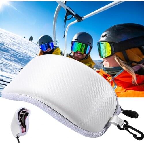 Portable Ski Goggle Protector Case Waterproof Cool with Zipper Eyeglasses Case Sports Glasses Cases Universal Eyewear Box