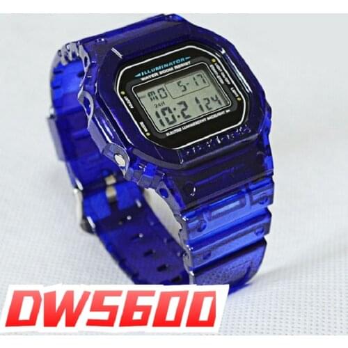 Transparent Rubber Watchband Case for DW5600 GW-M5610 G-5600 G-5000 Replacement Band Bracelet Strap Waterproof Bezel New