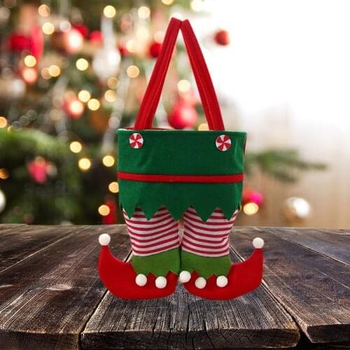 Christmas Gift Bags Elf Cola Bags Christmas Red Green Candy Gift Bags Home Decor Christmas Restaurant Wine Festival Bags