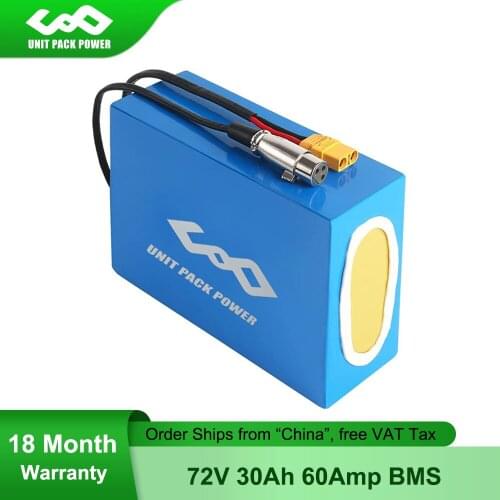 UPP Customized 72V 30Ah eScooter Battery 20S12P 2160Wh Electric Motorcycle Batteries for 72Volt 3000W 2000W 1000W Conversion Kit