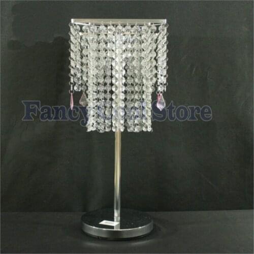 80cm Tall Silver Wedding Centerpiece Crystal Flower Stand Wedding Decor 10 pcs/lot