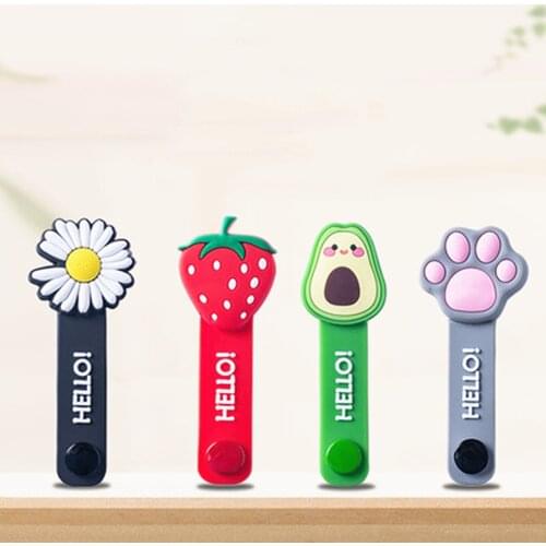 Winder Protector Cable Holder Charger Management Cover For Rich Cartoon Cable Organizer Silicone For Mobile Phone Earphone USB