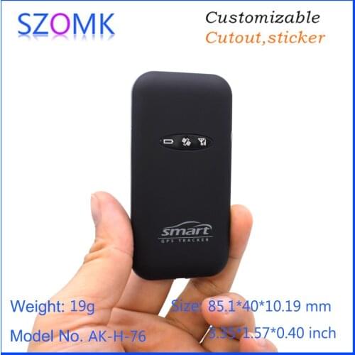 1 piece 85*40*10mm IP65 GPS vehicle tracker instrument housing soft plastic GPS device box szomk plastic enclosure casing