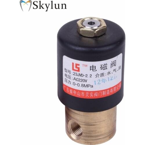 1 PC Dental Valve Dental Air compressor solenoid valve Electric solenoid Valve 220v Toiletry Kits dental chair unit valve SL1269