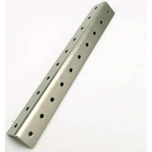 2pcs/lot 20 holes L shaped angle iron iron sheet axle frame bracket use for robot intelligent car chassis