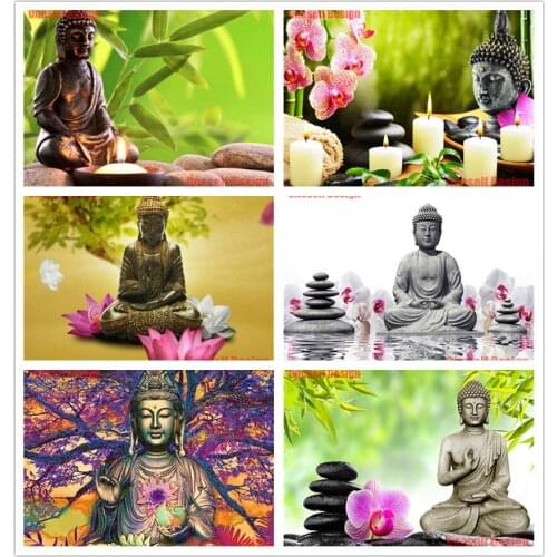 2020 new style popular 5d diamond mosaic Buddha diy diamond embroidery full set diamond painting full Buddha decoration home