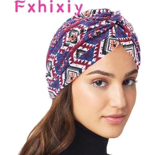 Women Soft Cotton Top Knot Twist Turban for Women Knotted Headwrap Bandana Hats Chemo Cap Indian Arab Wrap Head Scarf Headwear