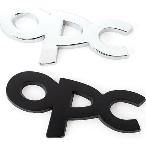 Car Stickers Emblem Badge Decals OPC Logo Metal Front Grille for Opel Corsa OPC Line Insignia Astra Zafira OPC EXTREME Styling