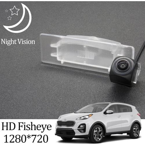 Owtosin HD 1280*720 Fisheye Rear View Camera For Kia Sportage QL/Kia KX5 MK4 2015 2016 2017 2018 2019 2020 2021 2022 Car Monitor