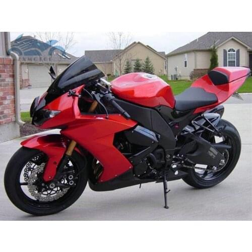 New Cheap Motorcycle factory body fairing for 2008 2009 2010 Kawasaki ZX10R red black road Fairings set Ninja ZX-10R 08 09 10