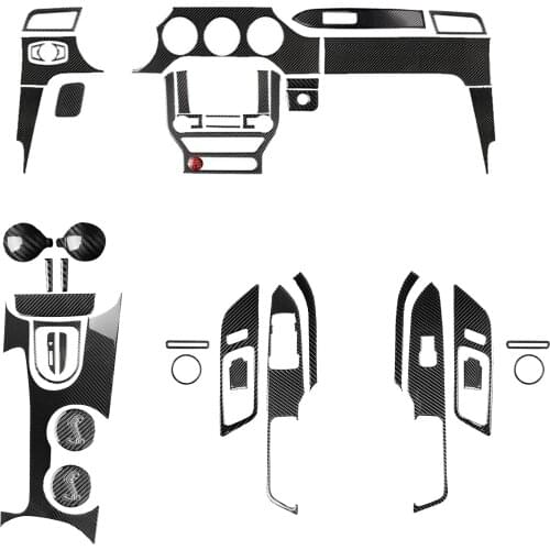 Carbon Fiber Interior Center Control Panel Covers For Ford 2015-2017