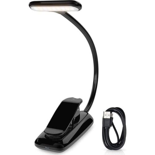 Hot LED Book Lights, Rechargeable Clip On Light, 3 Lighting Modes, 9 LEDs, Eye Protection Reading Lamp, up to 40 Hours Reading