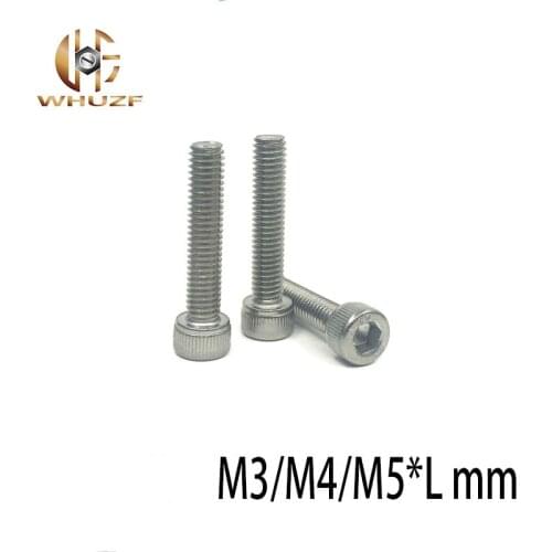 M3/M4/M5*L mm 304 Stainless Steel Hexagon Socket Head Cap Screws Hex Socket Screw Metric Bike Screw