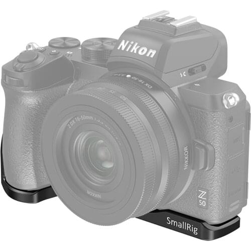 SmallRig Z50 Camera Plate Vlogging Mounting Plate Pro for Nikon Z50 Camera Feature Cold Shoe Mount & 1/4 Thread Holes 2667