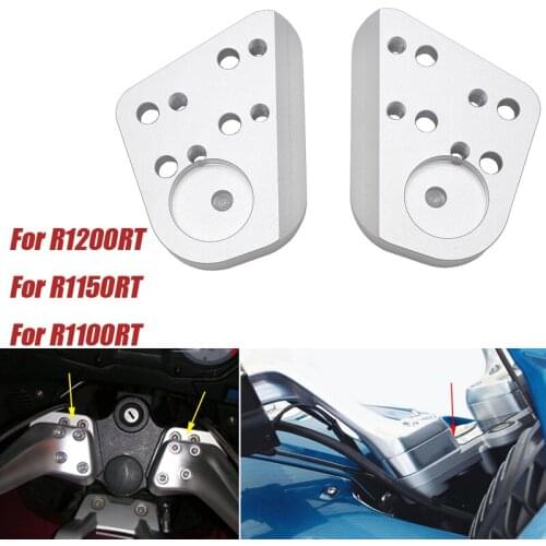 Motorcycle Silver Handlebar Riser For BMW R1200RT R1150RT R1100RT R1100R R1150R R 1100 1150 1200 RT R Handle Fat Bar Risers