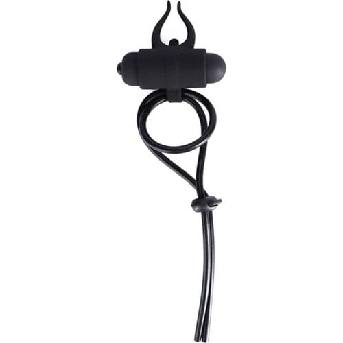 Male Adjustable Vibrating Penis Ring Rope Adult Sex Toys Scrotum Cock Rings Cockring for Men Delayed Ejaculation Lasting Product