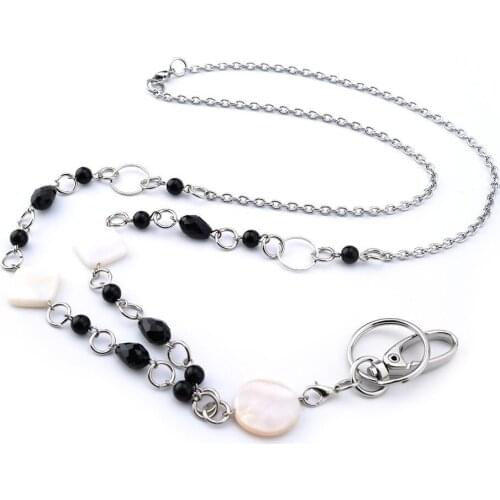 New Arrive Shell Different Shapes Lanyard Necklaces Badge Holder Name Lanyards For Women