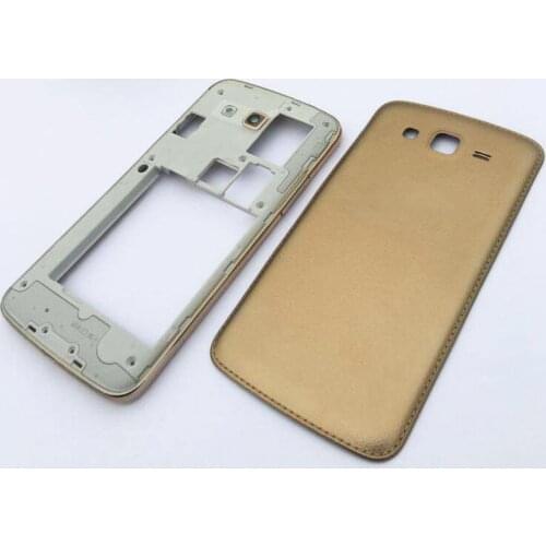 Original New Housing Middle Frame With Battery Cover Door For Samsung Galaxy Grand 2 G7102 G7106 G7105 Replacement Case