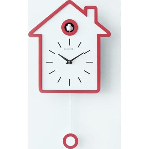 Simple and Modern Cuckoo Wall Clock Living Room Study Decoration Clock Wall