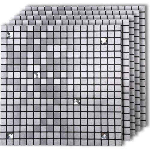 Tile Sticker Mosaic Backsplash Wall Sticker Decal Kitchen Peel And Stick Wall Tile Water Oil Proof heat Resistant Wallpaper