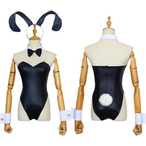 Seishun Buta Yarou wa Bunny Girl Senpai no Yume wo Minai Cosplay Costume Mai Sakurajima Sexy Bodysuit Rabbit Girls Jumpsuit
