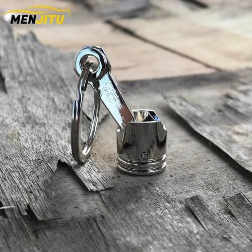 Car styling engine piston Model Alloy KeyChain metal Key Chain Keyring Gift Turbo Auto Key Rings for HONDA A5 renault seat leon