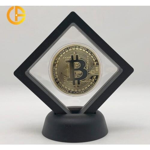 Gold Ada Cardano Crypto Bitcoin Bit Coin Litecoin Ripple Ethereum Cryptocurrency Commemoration Metal Coin with Showing Stand