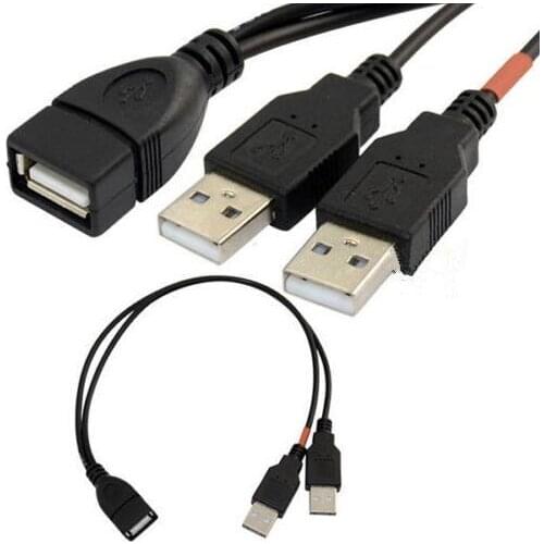 USB2.0 line Y type line USB one point two line USB2.0 AF/2*AM USB one mother branch two lines