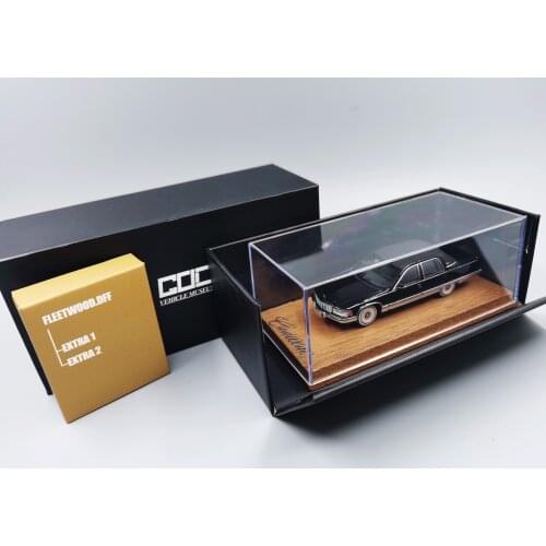 WELLY 1:64scale Cadillac 1993 Black Coupe Four-wheel Shock Absorber Alloy Car Model Collectible Decoration Gift Hot Toys