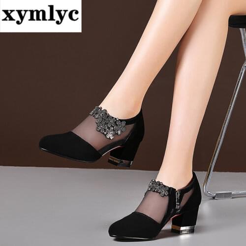 Xymlyc Womens High-heeled Shoes