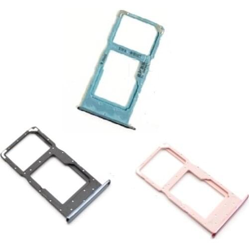 10pcs/lot For Huawei P Smart 2019 / honor 10 lite Micro Nano SIM Card Holder Tray Slot Holder Adapter Socket