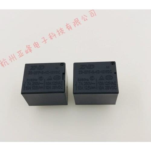 10pcs ZND Zhende Relay ZD-3FF-S-1Z-M-12VDC a Set of Conversion 5 Feet 7A SRD-12VDC-SL-C