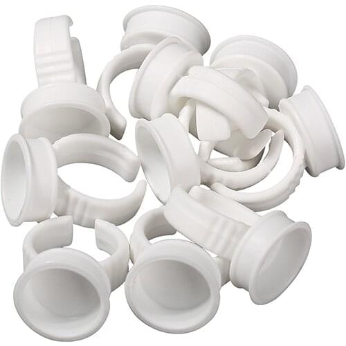 100pcs Disposable Permanent Makeup Ring Divider M Size Tattoo Ink Eyebrow Lip Tattoo Pigments Holder Rings Container/Cup