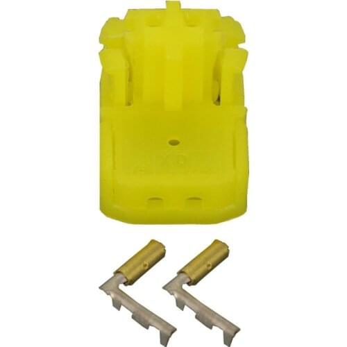 2 Pin yellow plug hole airbag airbag two mating connector with terminals DJ7027Y-0.6-21 2P