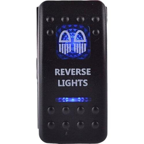 2018 Car Reverse Light Switch 12V 20A Bar ARB Carling Rocker Toggle Switch Blue LED Light for Car Boat Sales
