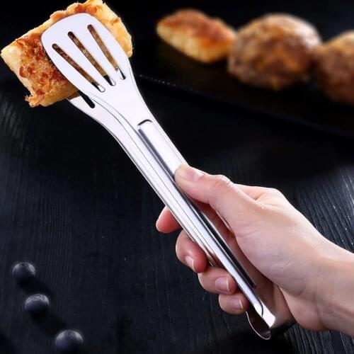 304 Stainless Steel Food Clip Thicken Food Fried Barbecue Clip Steak Bread Barbecue Buffet Kitchen Tool