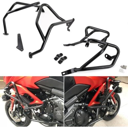 Artudatech Crash Bar Upper Lower Engine Guard Bumper for Kawasaki KLE650 Versys 650 2015-2020 Guards Crash Bars Motor Parts