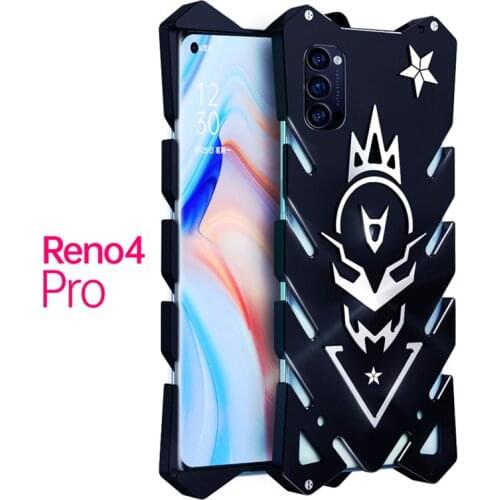 For OPPO Reno 4 Pro Zimon Luxury New Thor Heavy Duty Armor Metal Aluminum Phone Case For OPPO Reno 4 / Reno 4 Pro Case