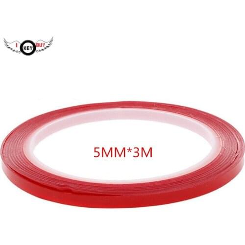 5mm*3/5/10m Double Sided Adhesive Tape High Strength Acrylic Gel Transparent No Traces Sticker Phone Repair Car Interior Fixed