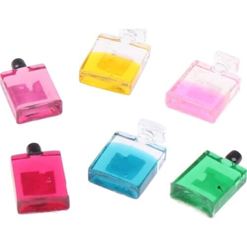 6 Pcs/set 1/12 Scale Perfume Miniature Furniture Model Mini Doll House Furniture Doll Bathroom Bedroom Decoration Accessories