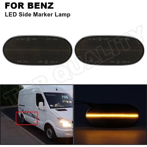 Amber LED Side Marker Lamp Turn Signal Light For Mercedes Benz Sprinter W906 2006 2007 2008 2009 2010 2011 2012 2013 A0038202956