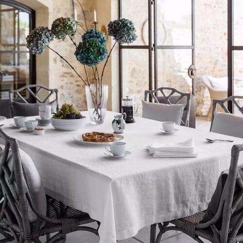 Heavenspark Linen Tablecloths On The Table