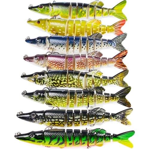 HiUmi 12cm 20g Big Isca Artificial Pike Lure Muskie Fishing Lures Swimbait Crank Baits Hard BaitFly Tying Tackle