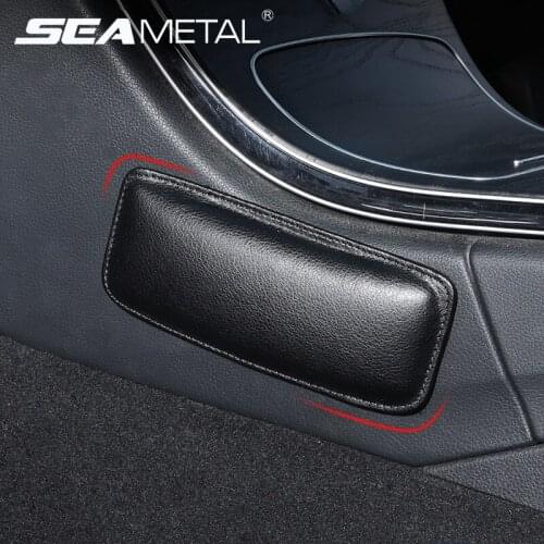 Leather Car Leg Rest Pad Universal Central Control Knee Protector Mats Interior Automobiles Leg Pad Soft Cushion Goods Accessori