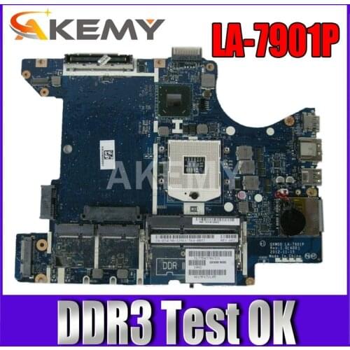 LA-7901P For Dell E5430 laptop motherboard 0T7NXT T7NXT QXW00 LA-7901P PGA 989 DDR3 original Test 100% work